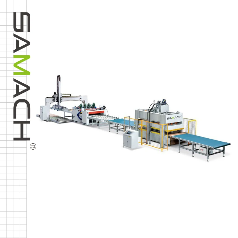 SAMACH Hot Pressing Composite Production Line for MDF Multilayer Panel Particle Panel