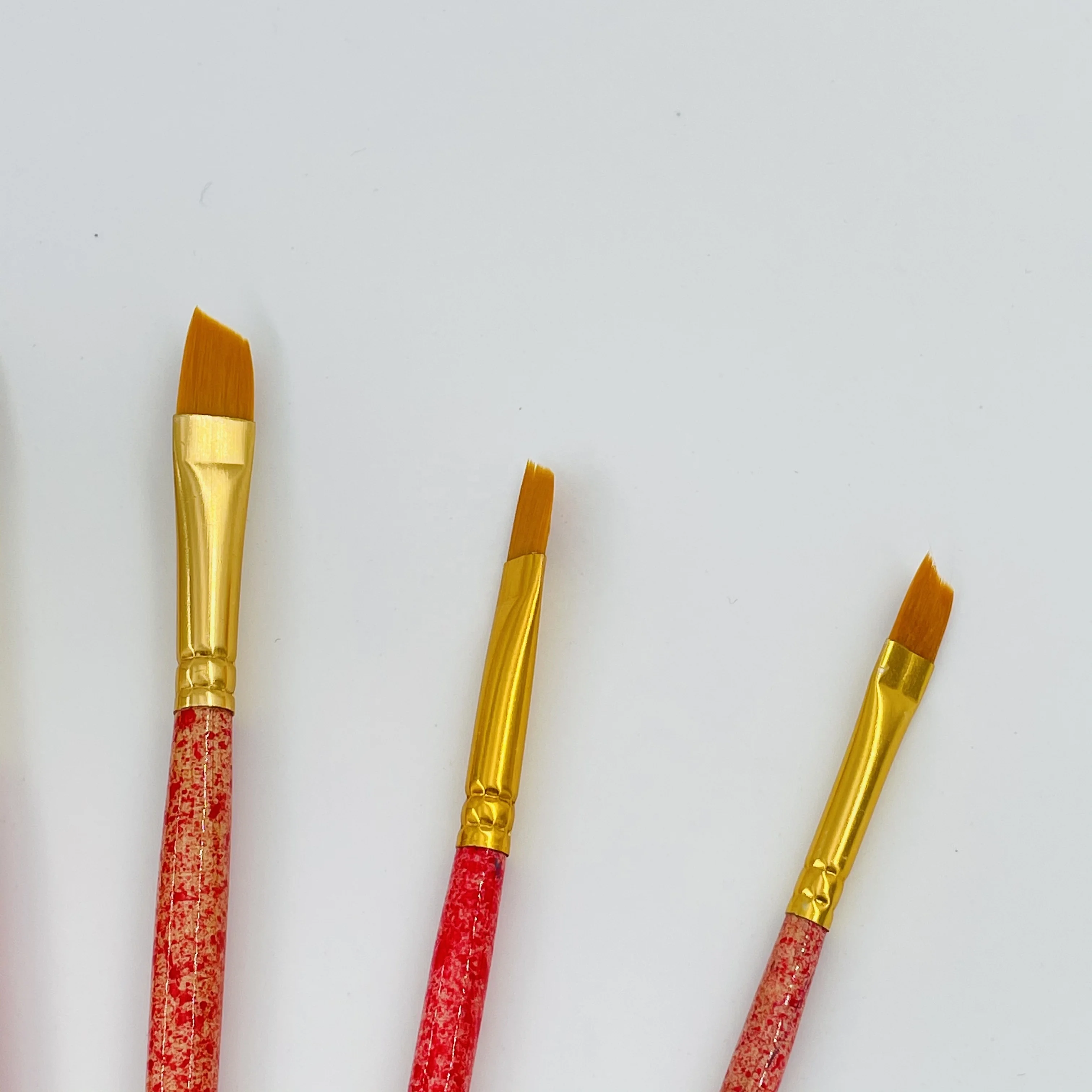 Custom Logo Factory Wholesale High Quality Natural Color Wooden Handle Artist Drawing Set Oil Painting Brush set