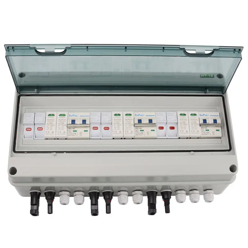 Photovoltaic combiner box Solar DC combiner box 3 in 3 out voltage DC600Vsolar photovoltaic energy combiner box