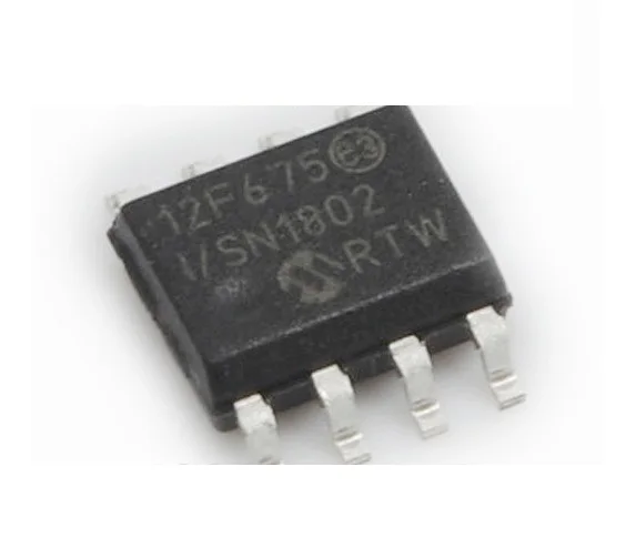 PIC12F675-I/SN PIC12F675 12f675 IC 8-Pin на основе флэш-памяти 8-битный CMOS