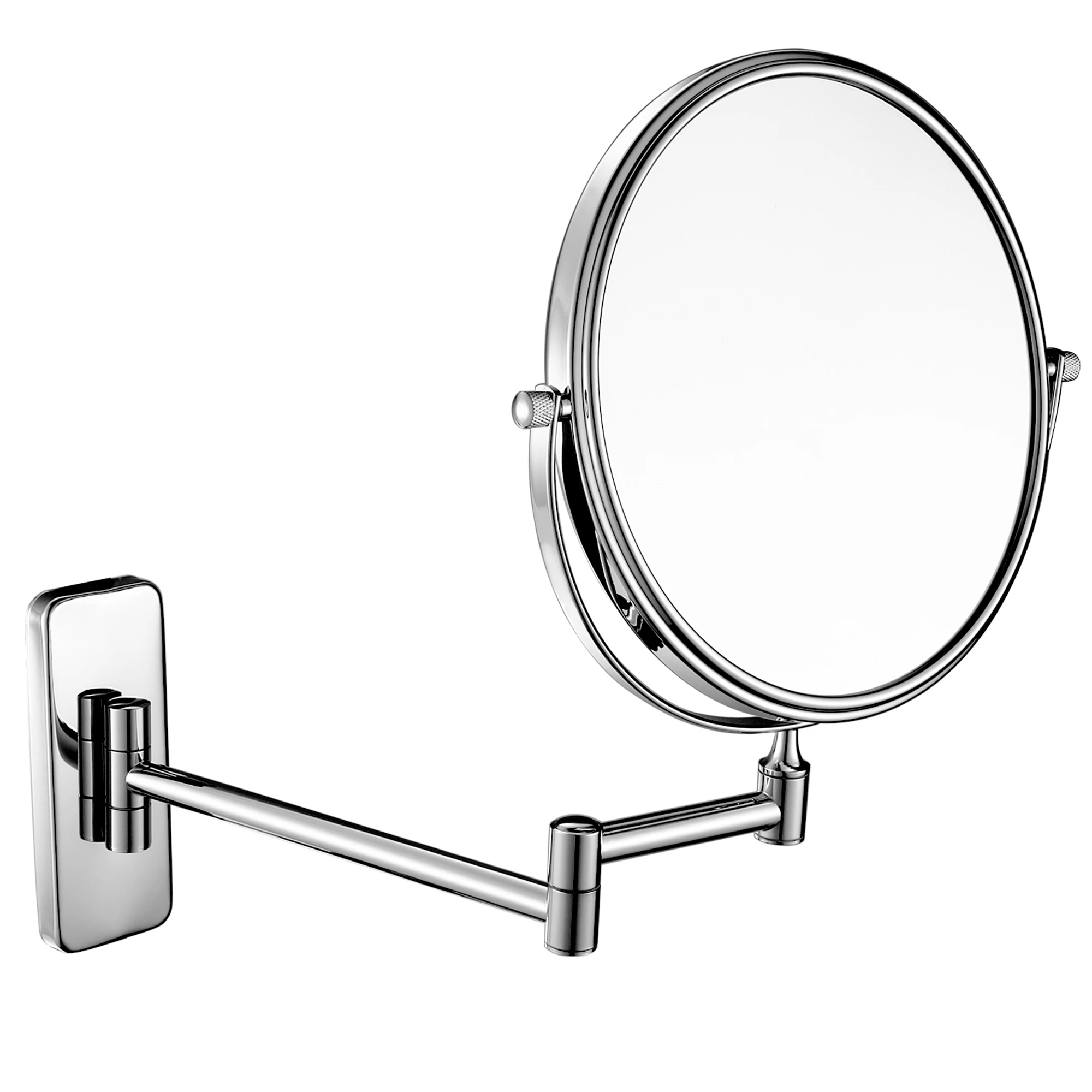 6-Inch Bathroom Magnifying Mirror Two Sided Swivel Make Up Wall Mounted Mirrors