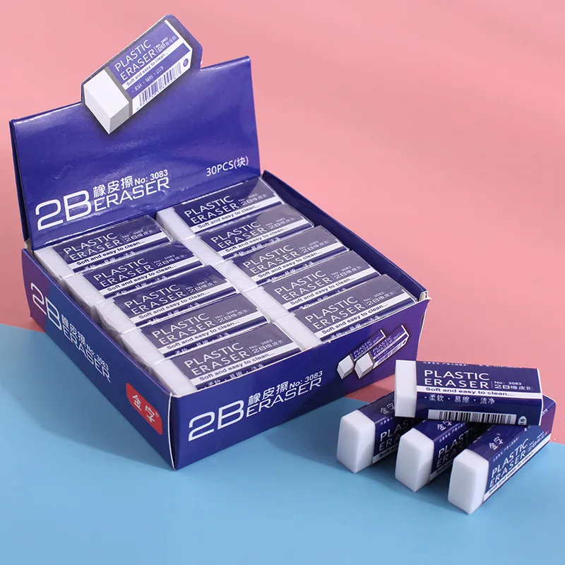 Manufacturers supply 2B pencil white eraser student exam eraser office element art drawing eraser