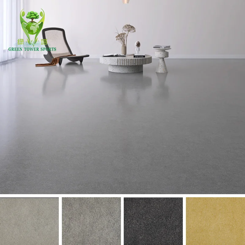 Manufacturer Low Price Commercial Non Slip Dance Floor Pvc Felt Back Vinyl Flooring Roll Linoleum Flooring Roll