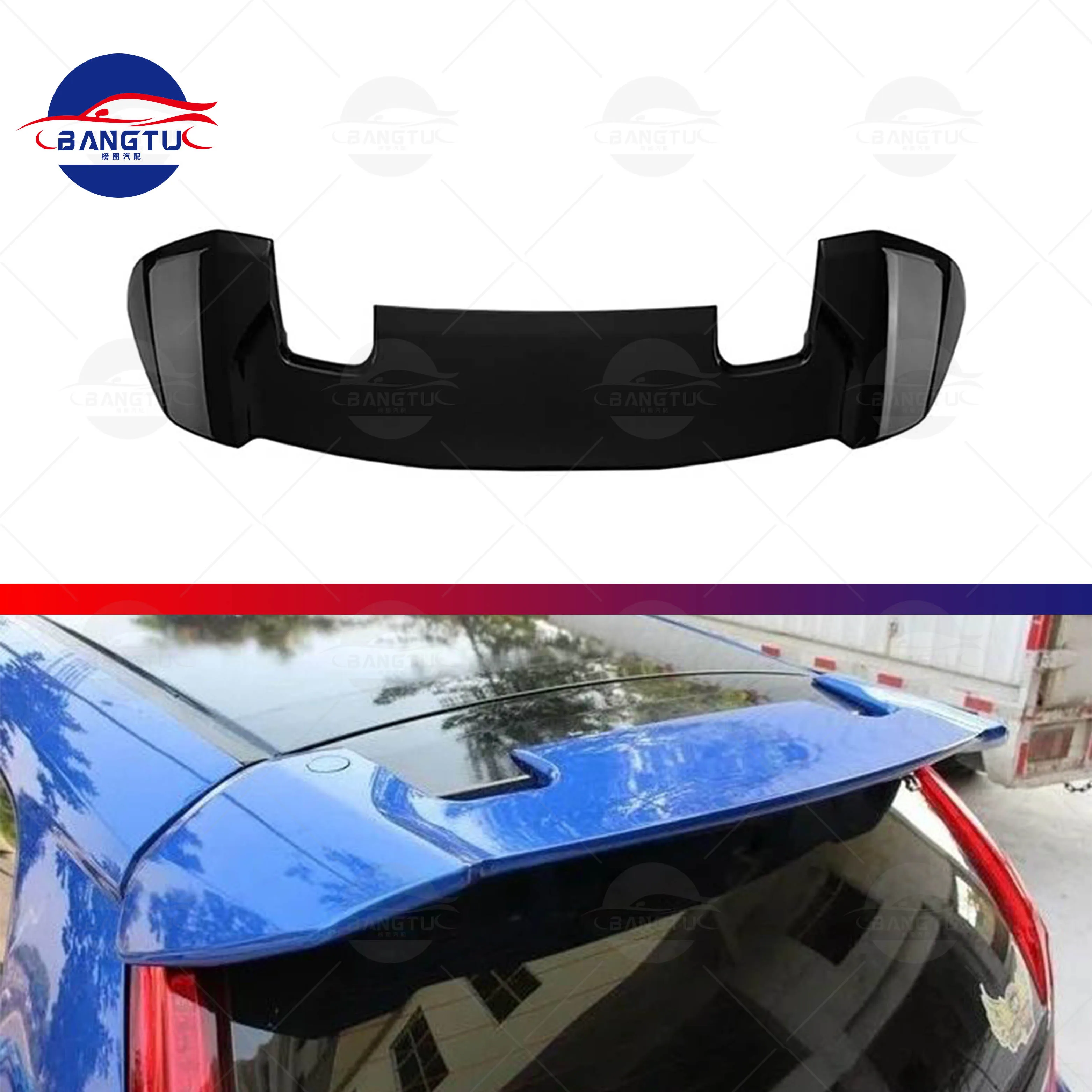 ABS REAR WING LIP REAR ROOF SPOILER FOR HONDA FIT 5D 2014 BY MUGEN STYLE REAR WINDOW SPOILER