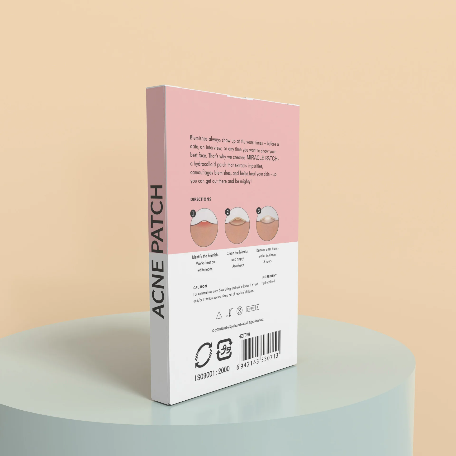 Private Label Tea Tree Oil Hydrocolloid Spot Dots Treatment Pimple Healing Acne Patch