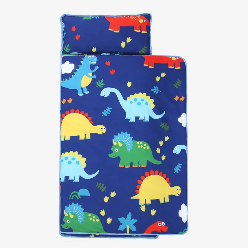 Children Travel Soft Bed  Preschool Kids Daycare Sleeping Bags Baby Nap Mat with Blanket Removable Pillow