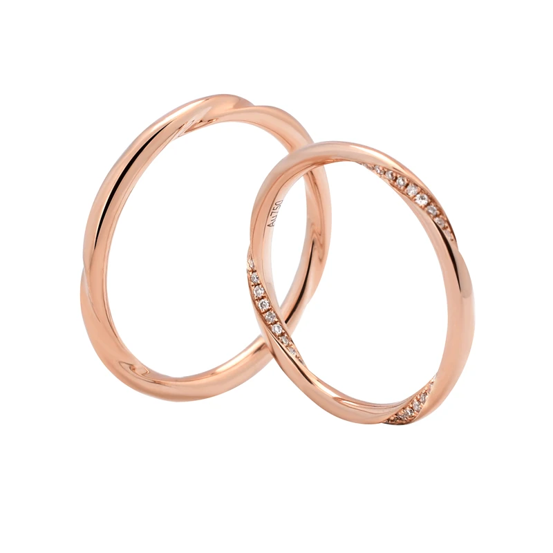 Модное романтическое обещание для женщин плетеное кольцо с бриллиантами