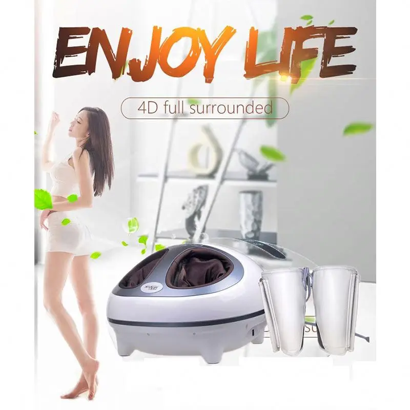Massage Air Pressure Heating Shiatsu Vibrating Chinese Model Leg Beautician  Foot Massager Machine