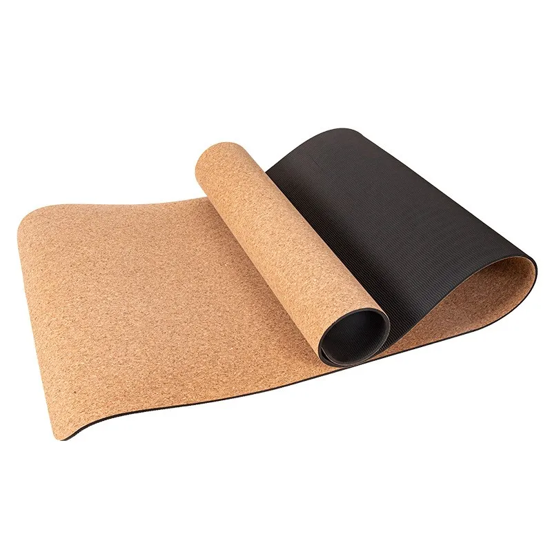 TEHCO Factory Custom Logo Best Selling Eco Friendly Cork Yoga Mat Natural Rubber Premium Organic Eco Friendly Anti-slip Mat.