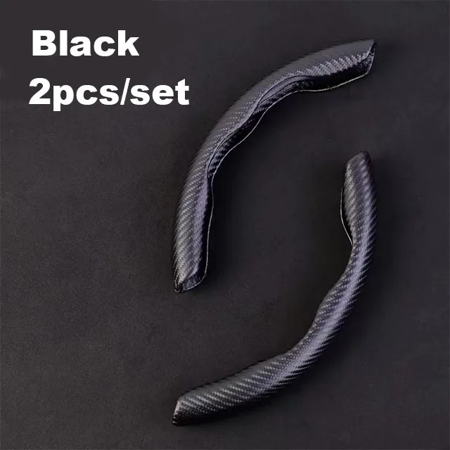 2021 New leather steering covers  luxury universal plastic design carbon fiber Fashion SUV car steering wheel cover