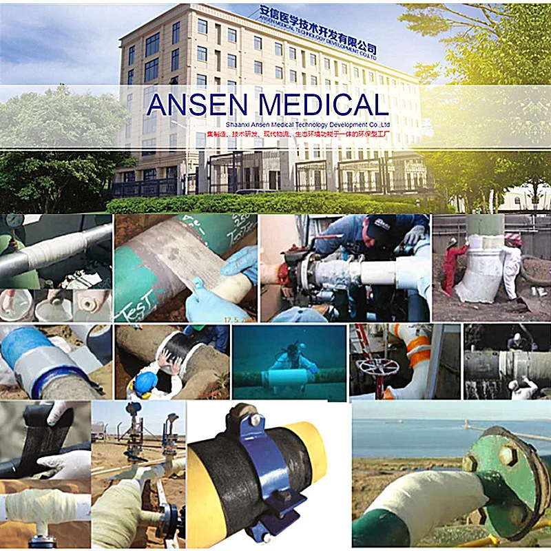 Quick emergency repairs of pipes Steel Epoxy Putty  Pipe Repair Kits Water activated fibreglass bandage