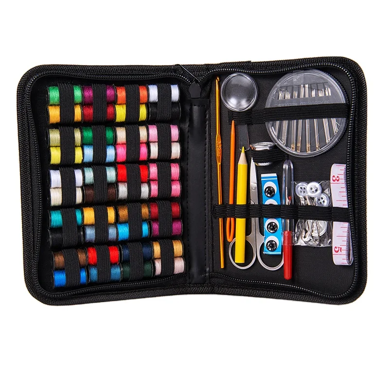 
Sewing Kits DIY Multi-function Sewing Box Set for Hand Quilting Stitching Embroidery Thread 128Pcs Accessories Sewing Kits 
