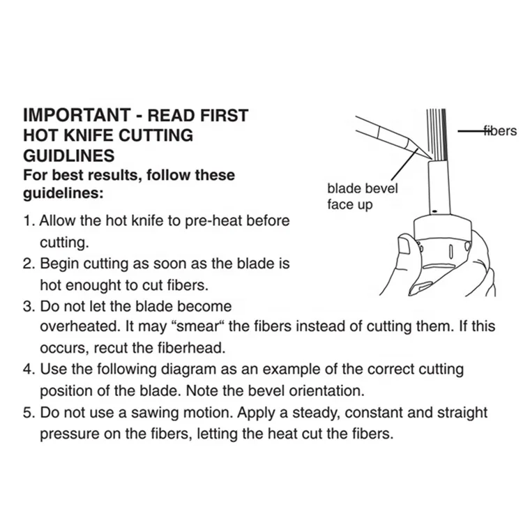 Электрический нож для резки волоконно-оптической нити