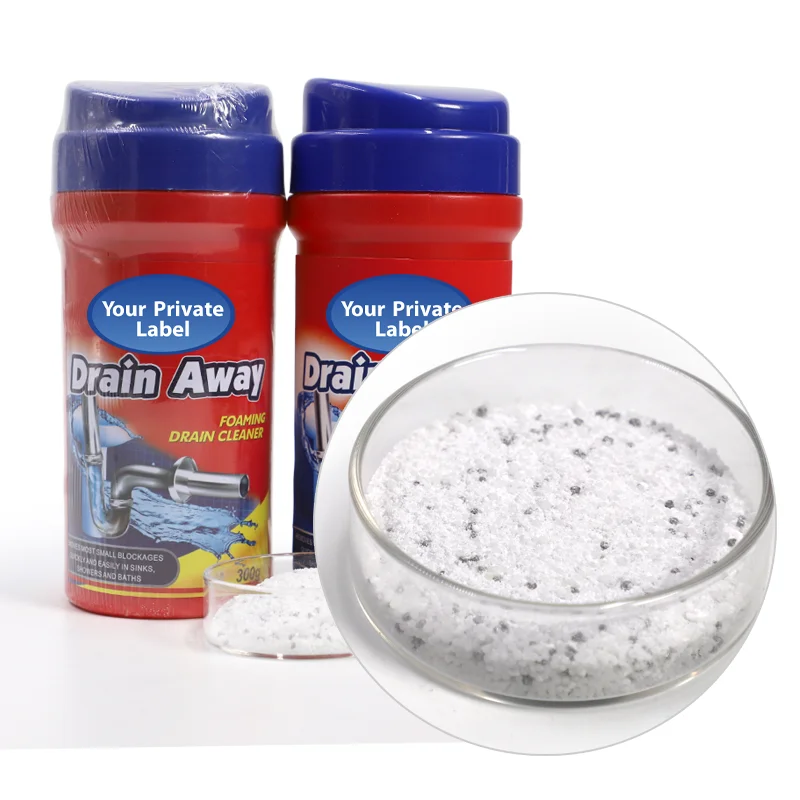 Bathroom cleaner sink drain powder cleaner