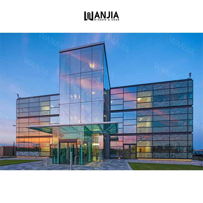 Building facade curtain wall soundproof double glazed curtain wall exterior aluminum curtain wall
