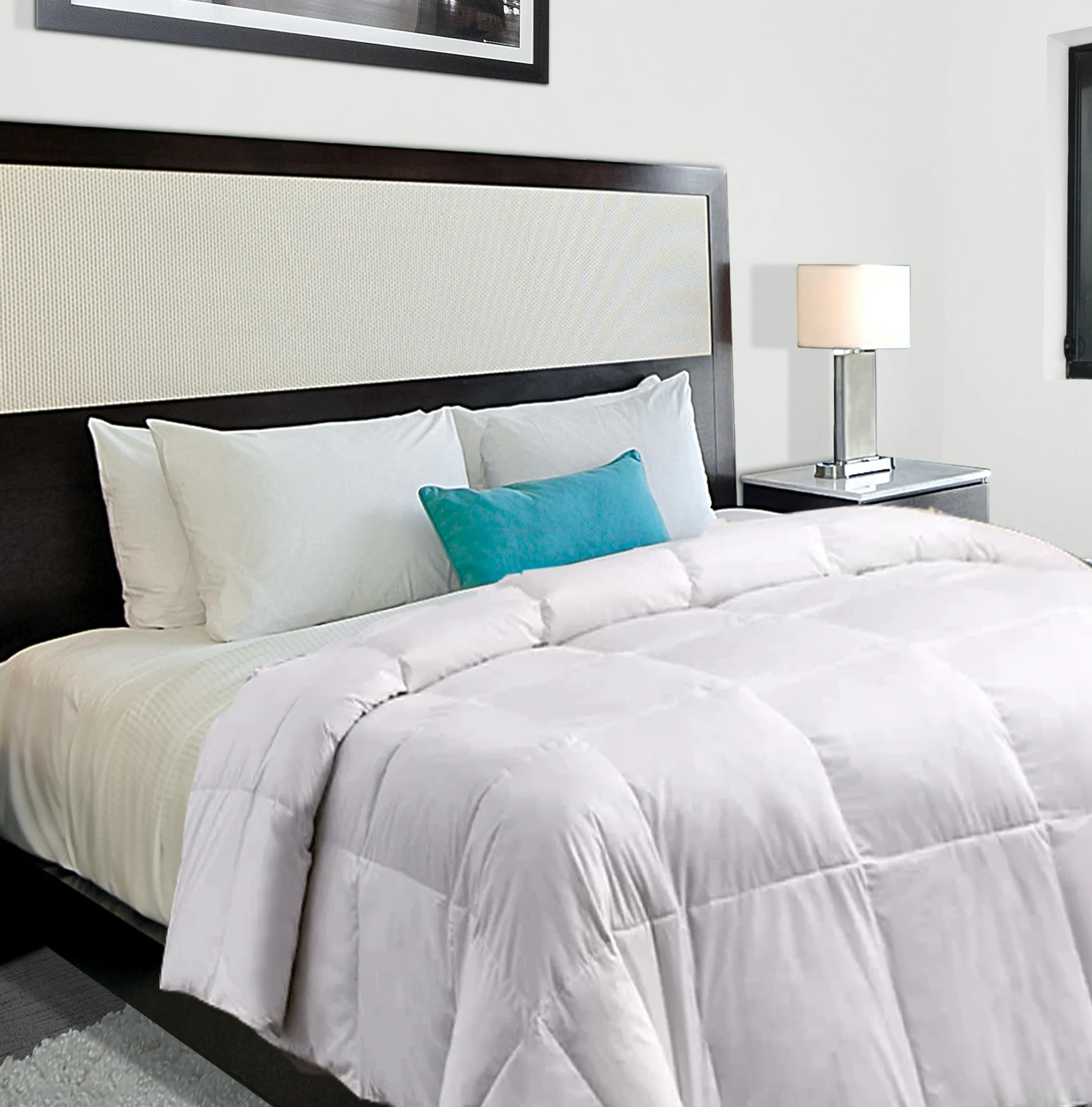 Роскошные наборы для спальни с пухом и перьями, двуспальный дизайнерский одеяло для кровати