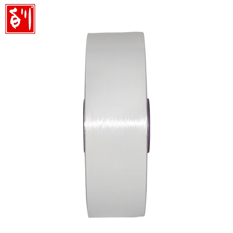 Baichuan переработанная полиэфирная пряжа FDY яркая белая Регенерированная пряжа 8/1