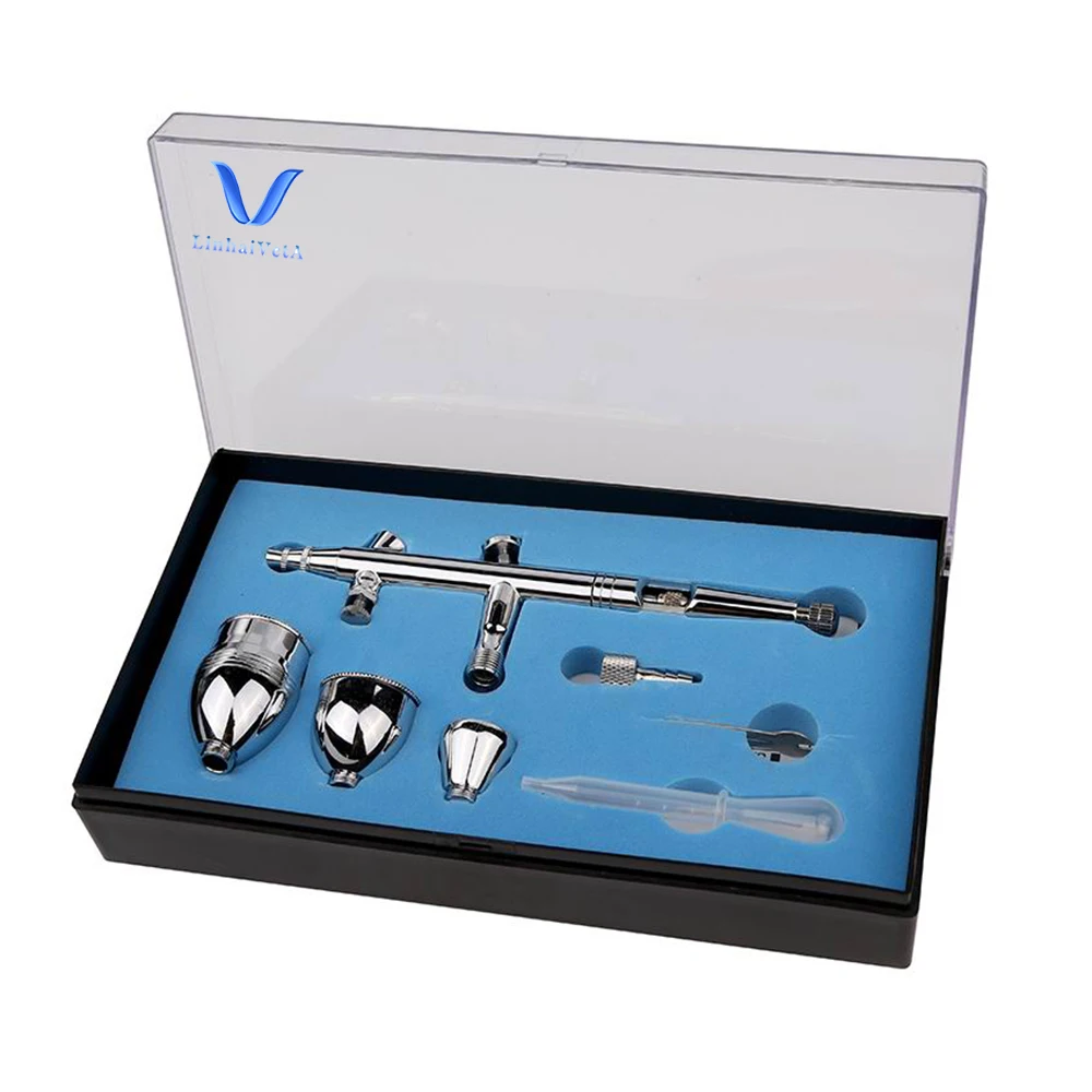 LinhaivetA cake decorating airbrush kit mini air brush nail art machine set