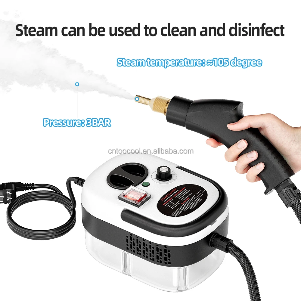 2500W Steam Wash Cleaner Handheld High Temperature Pressure Steam Cleaner For Kitchen Cleaning Greasy Dirt