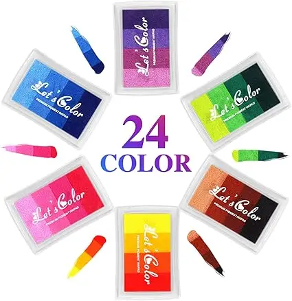 Quick Dry Pigment Ink Pads for Card Making, Rubber Stamps