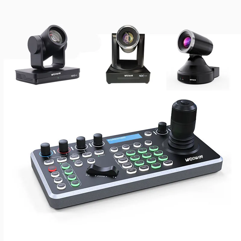 Professional POE IP Live Streaming Broadcast Camera Keyboard PTZ Controller For Conference Camera With Tally Light