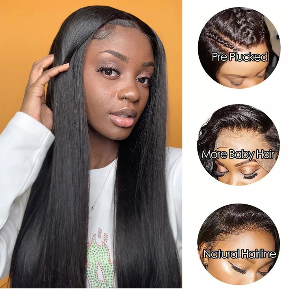 Good Reviews Preplucked Hairline Lace Frontal Wigs 12Inch 150% Philippine Bone Straight Human Hair 13*4 Lace Front Wig