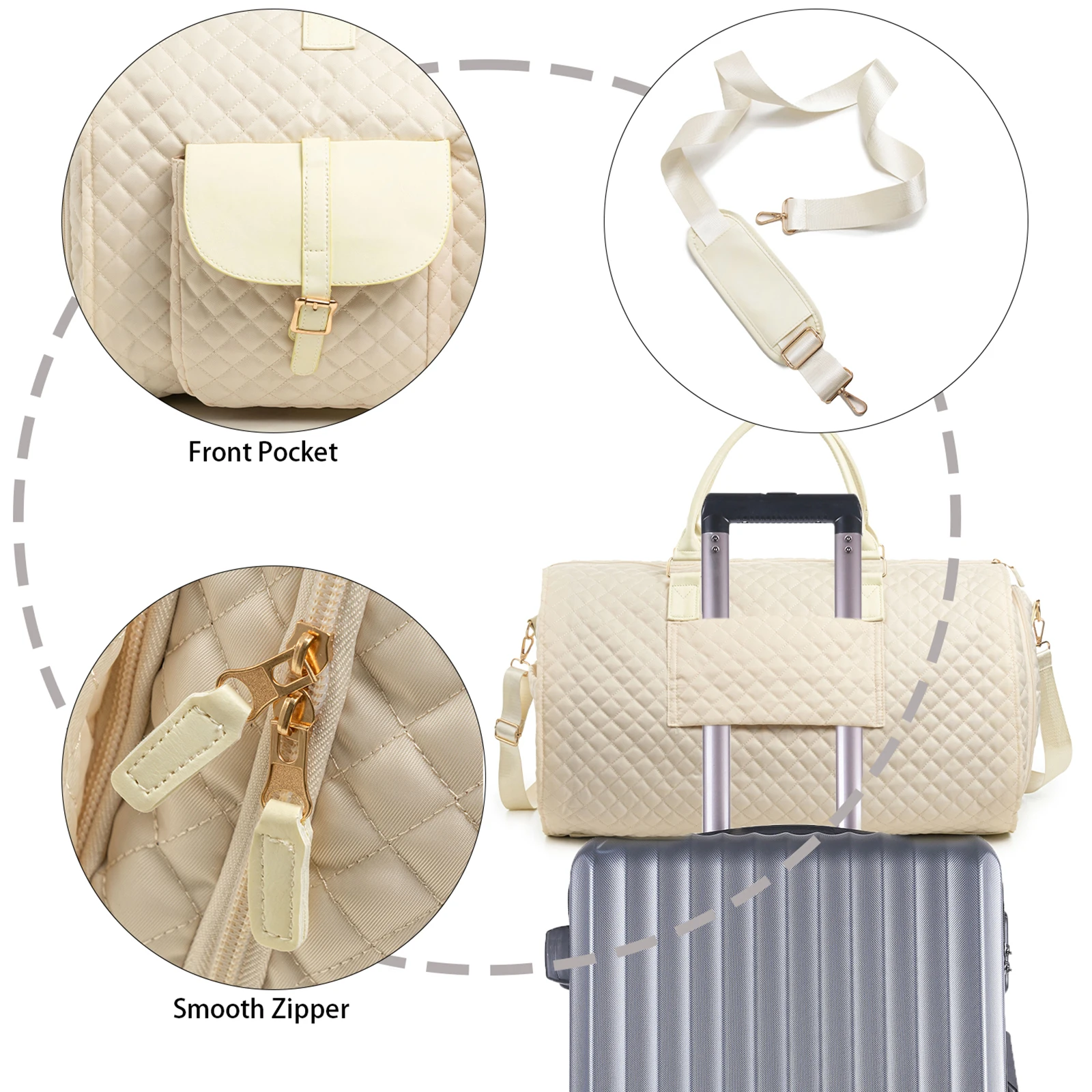 Custom Ready To Ship Luggage Bag Travel Shoe Pouch Carry On Travel Bags with Wheels Portable Bag for Men Women