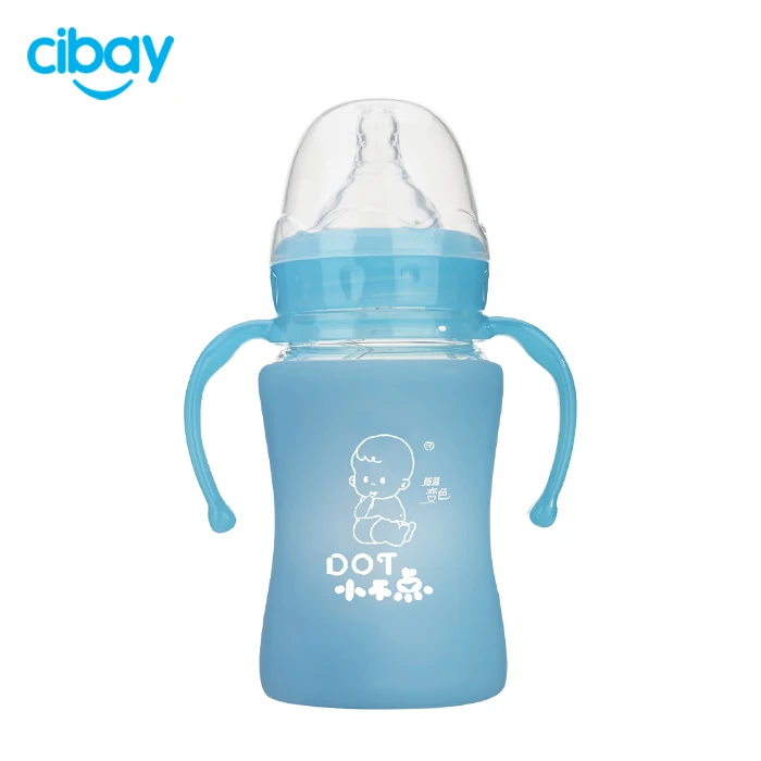 Wholesale BAP free high quality glass baby feeding bottle nipple bottle