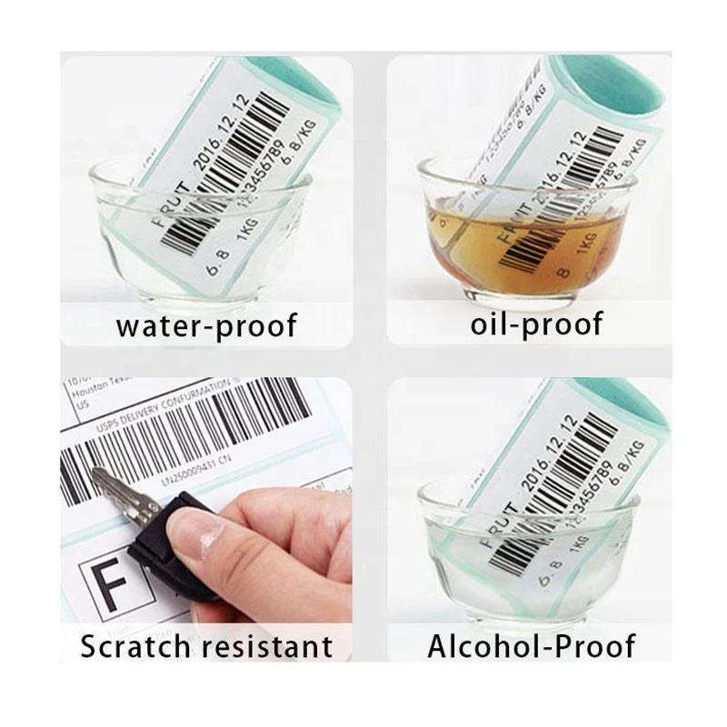Print E-mail stickers clear water proof oil proof three anti-thermal packaging label embroidery paper