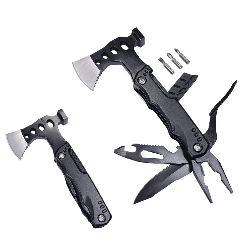 Hot Selling Stainless Steel multifunction tool 18 in 1 Aluminum multi hammer & plier tool for outdoors Camping Survival
