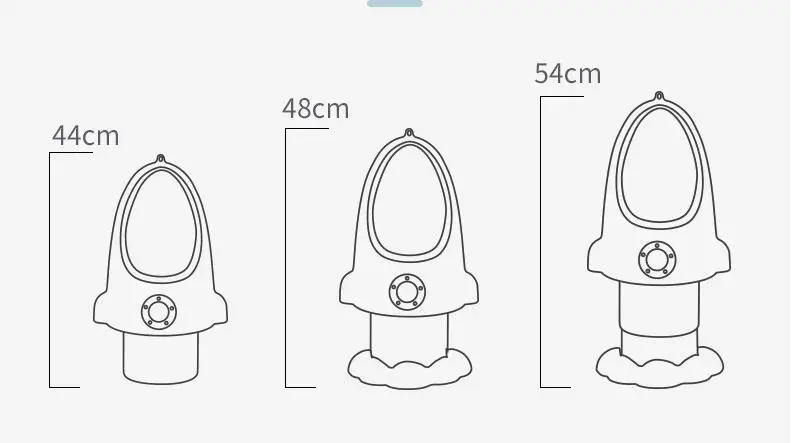 Standing children baby urinal wall mounted plastic boy kids adjustable urinal