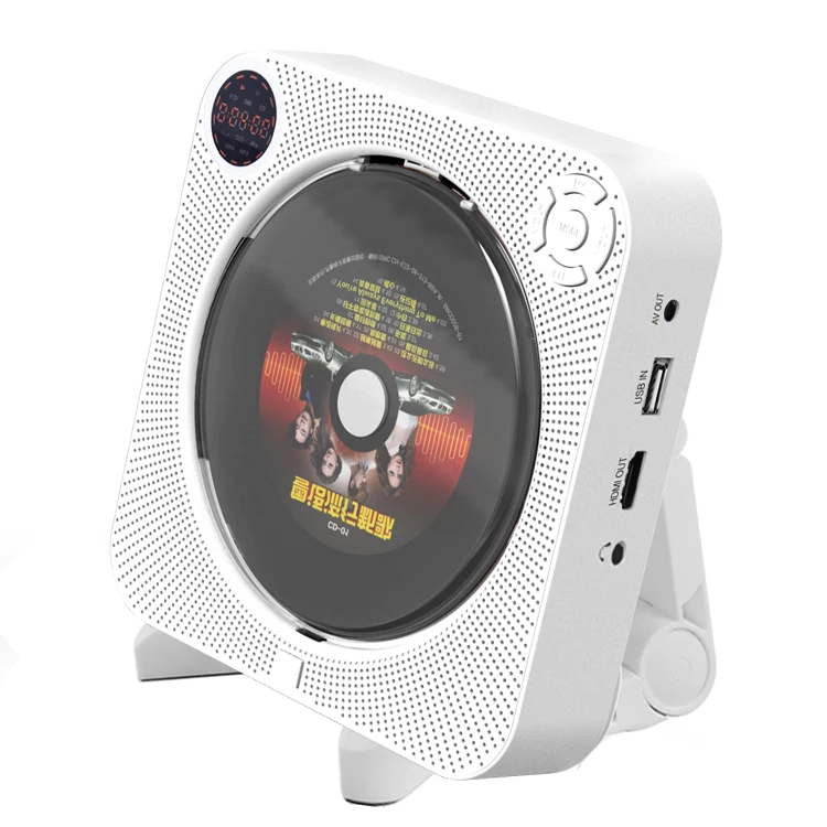 
2021 Walkman CD player Multifunction Black Music CD player MP3 Speaker FM Radio BT Output USB Connection Portable CD Player 