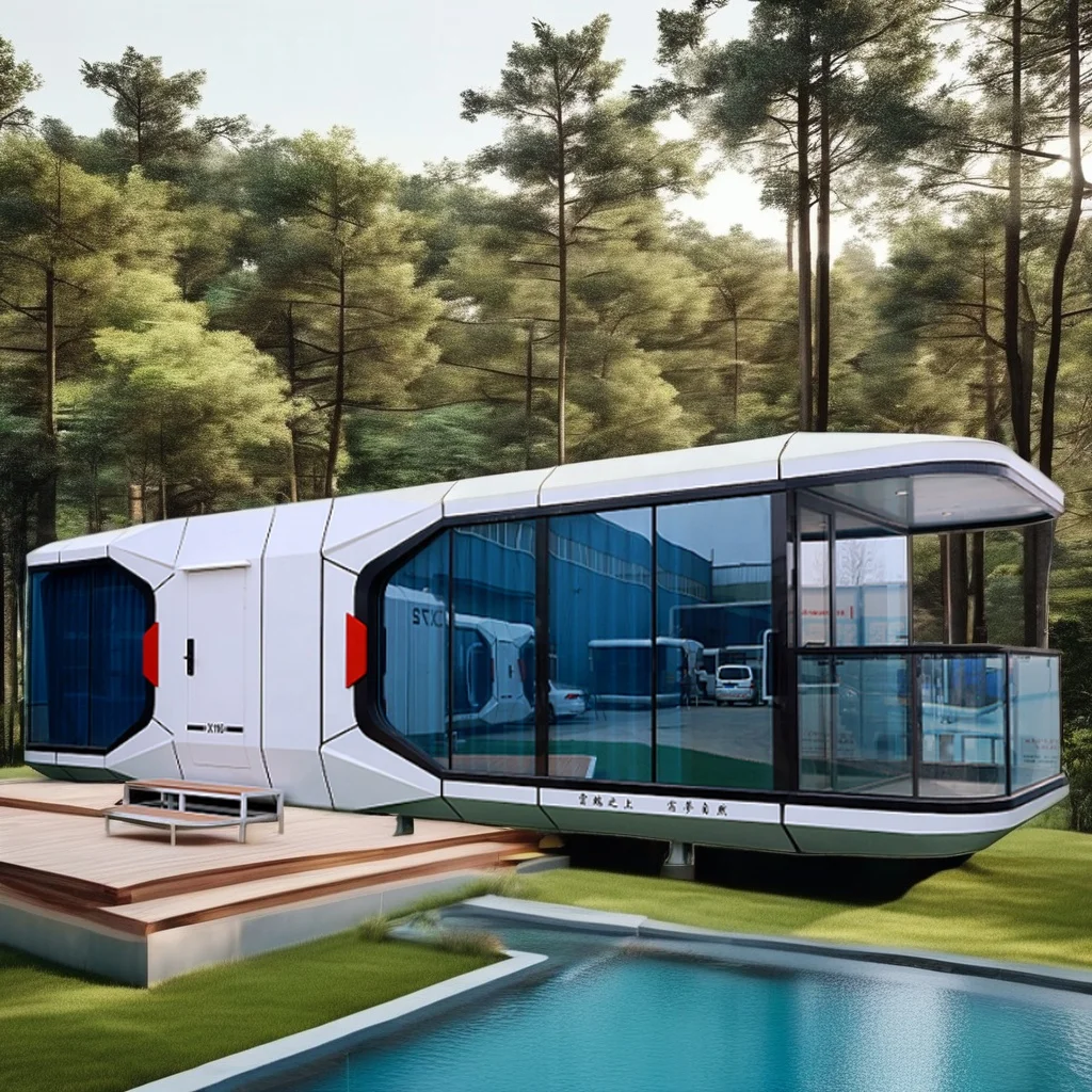 2024 новый стиль контейнерные дома съемные сборные космические капсулы E7 коттедж лодочный дом роскошный выставочный зал