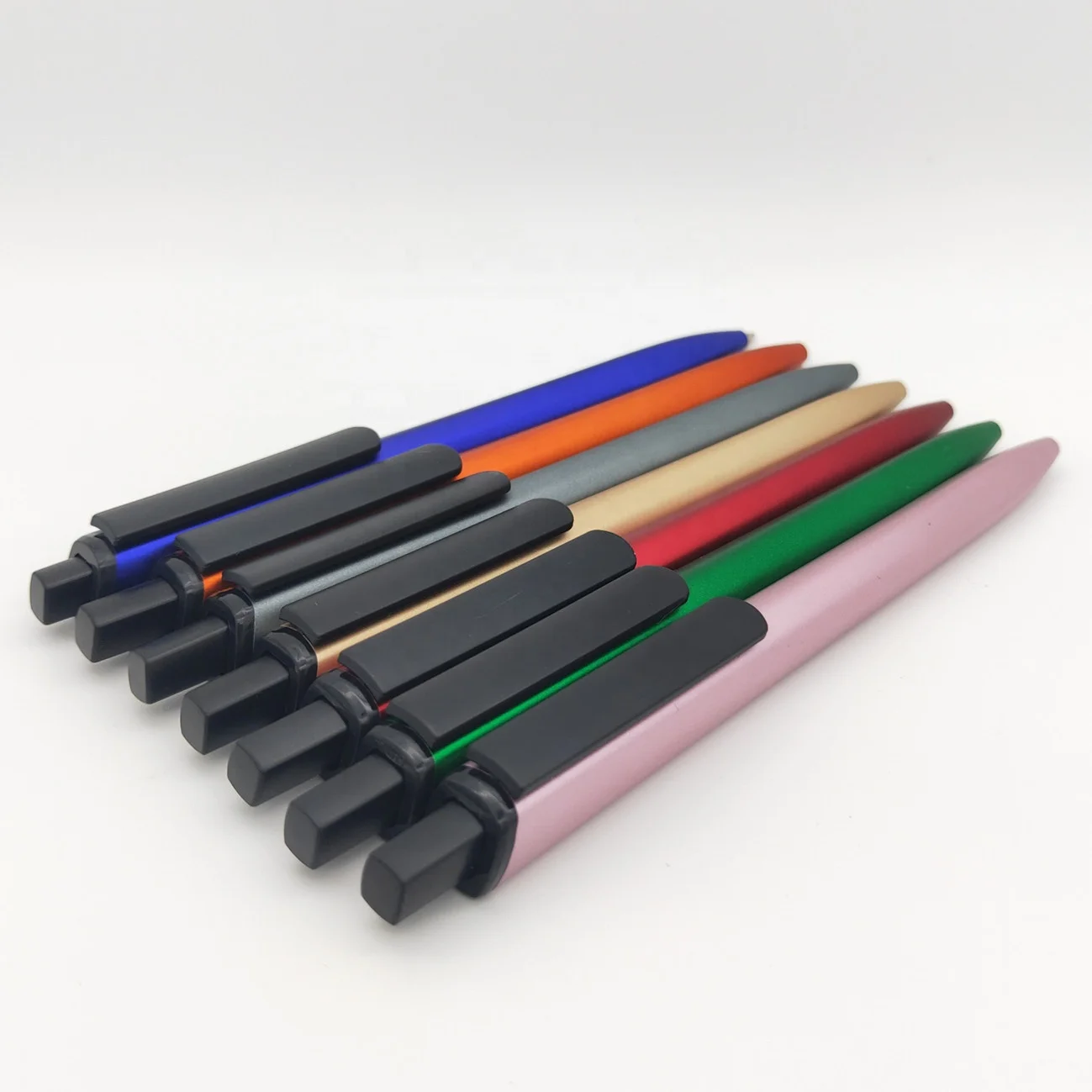 Personalised Blue plastic Use / throw LOGO Branded Pen ballpoint