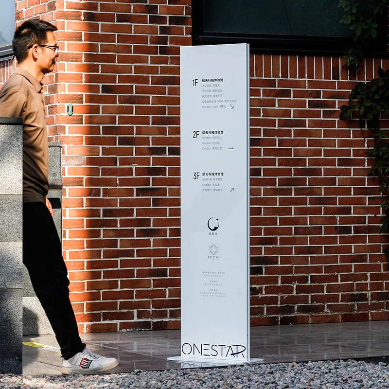 Message pylon signs shopping mall  information guide signShopping Mall Wayfinding Sign  Road Guide Sign for Indoor Use-for Sale