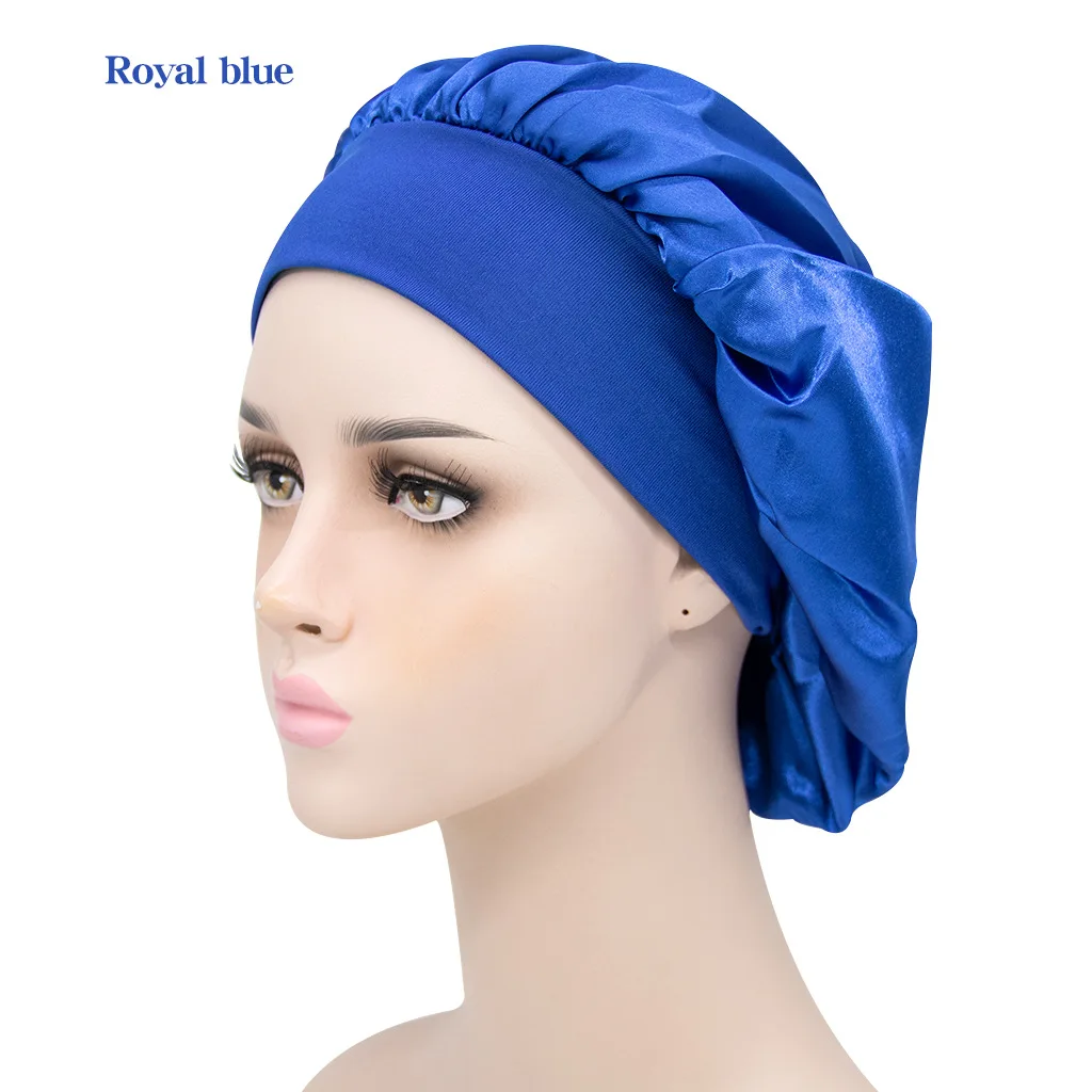 Custom Hair Satin Bonnets for Black Women Men,Hair Wrap Cap for Curly Hair,Elastic Wide Band Hair Bonnet Shower Cap for Sleeping