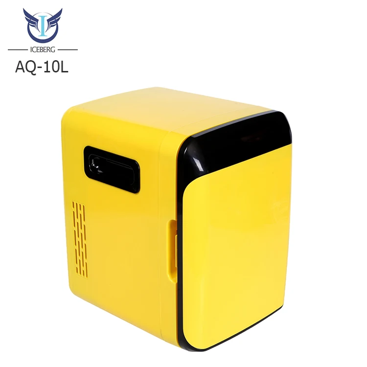 hot sale 12v 10 Litre  colored  car cooler refrigerator with no noise,  luxury large capacity  mini  fridge
