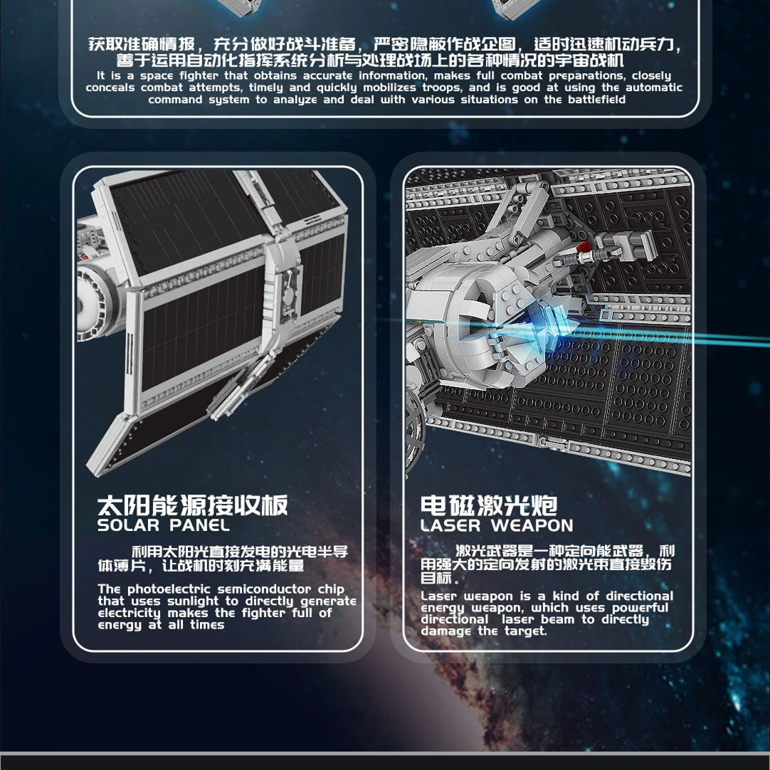 MOULD KING 21048 Star Plan Toys The MOC UCS Star Fighter Model Assembly Building Blocks Bricks Educational  set sell