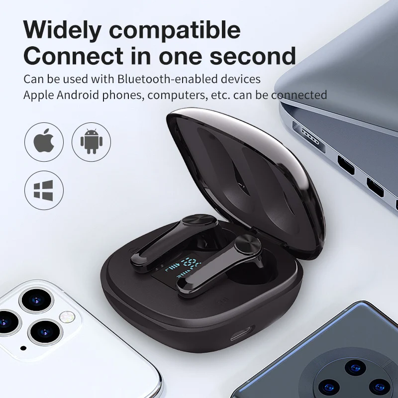 TWS Wireless Headphones Charging Box 9D Stereo Sports Waterproof Wireless Earphones With Microphone for Phone
