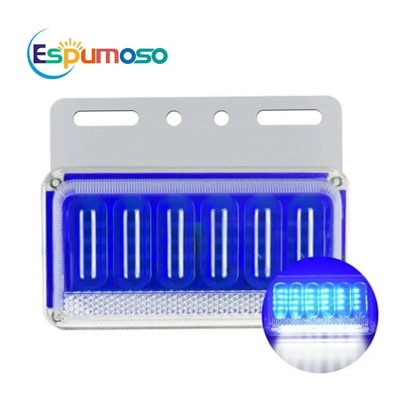 ESPUMOSO Auto Factory Price LED 6D Side Marker Lights Car External Warning Tail Lights Auto Trailer Truck Lorry Lamps 12V 24V
