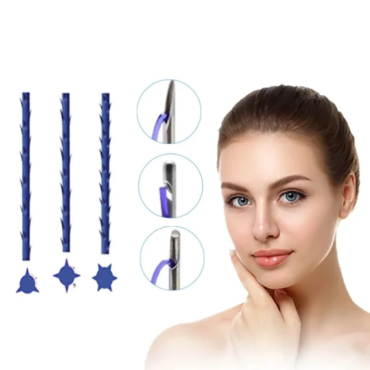 Aesthetic Korea absorbable surgical sutures eyebag use 38mm 50mm 60mm  Face Lift Pdo Pcl Mono Thread