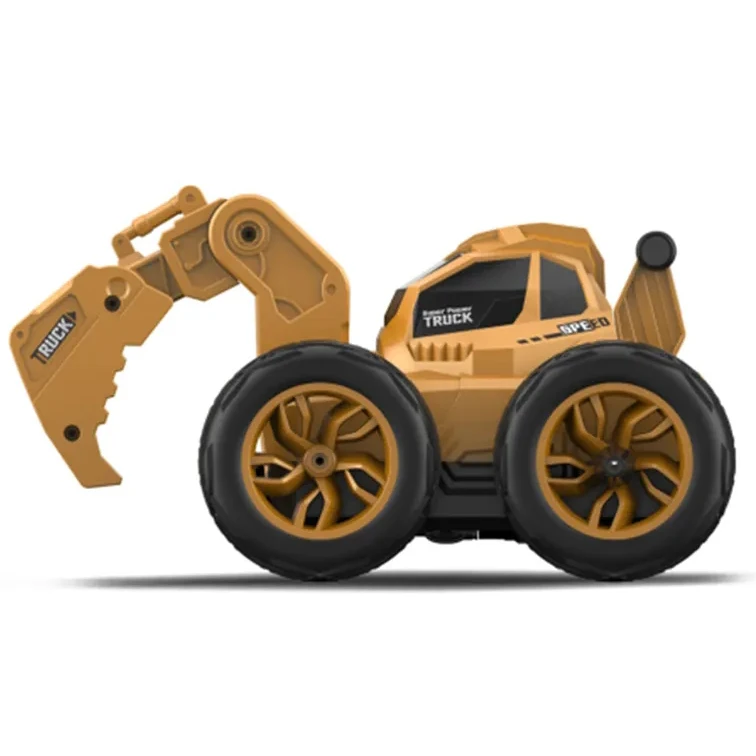 2023 New Kids Rc Excavator Toy Spinning Stunt High Speed Off-road Vehicle 2.4g Remote Control Stunt Car