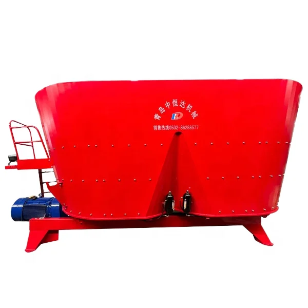 HINDA 26 m3 New Vertical Mixer Wagons Cattle Feeder with Horizontal TMR Mixer Machine for Farm Use Featuring New Motor Gearbox