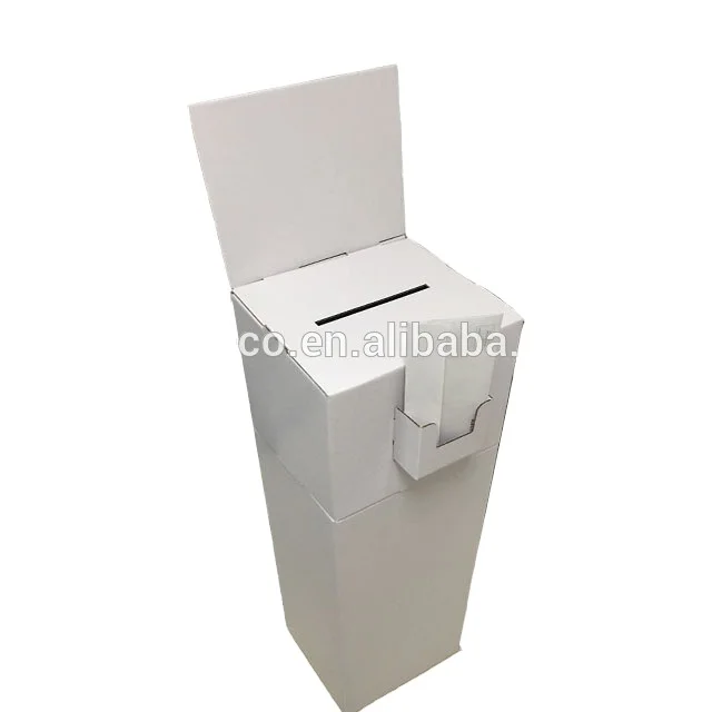 Напольная подставка из гофрированного картона для голосования