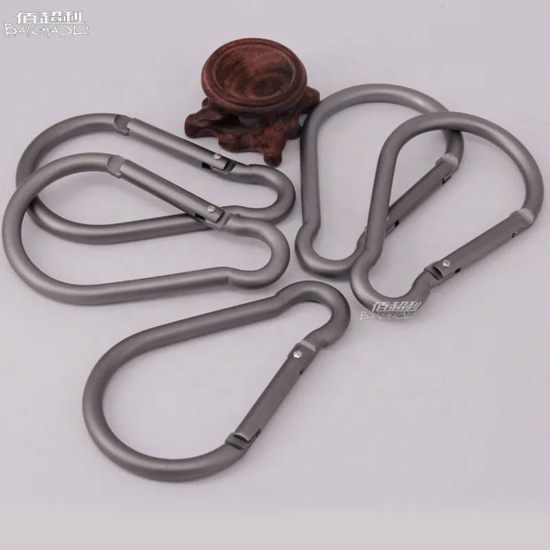 Baichaoli 10# gray  light bulb Aluminum alloy  snap hooks carabiner
