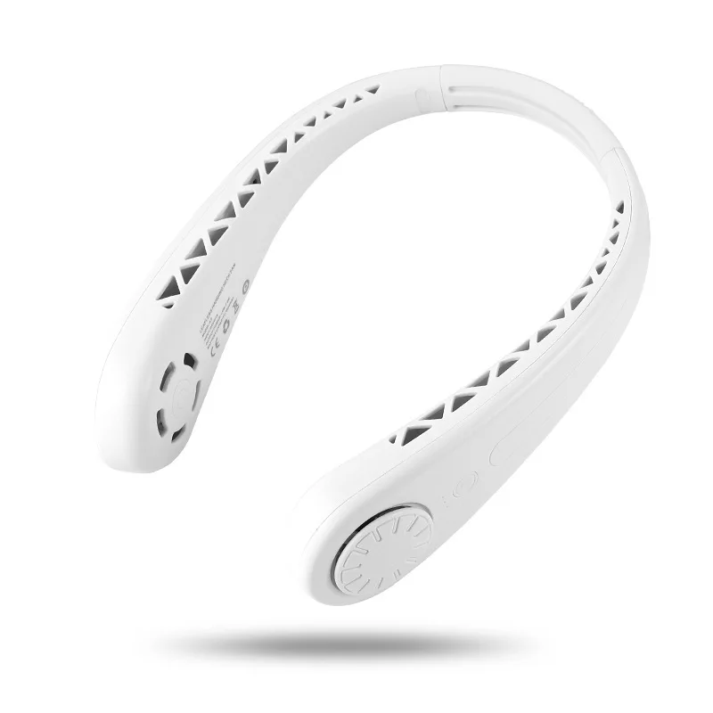 2021 neck fan usb Hand-free Rechargeable Hanging Mini Bladeless Portable Neck Fan USB mini ceil fan