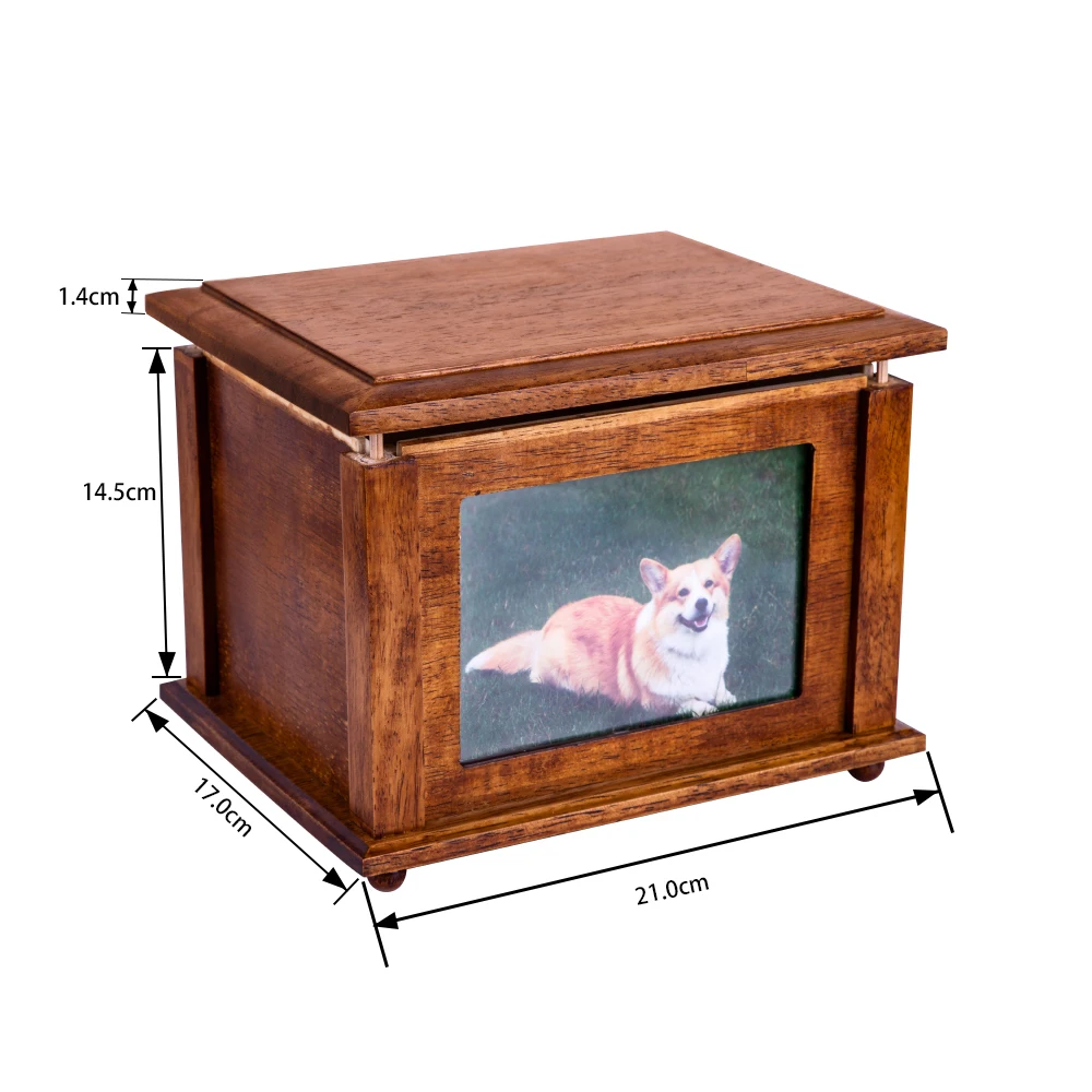 FADELI Wholesale Wooden Pet Urns Wooden Dog Pet Cremation Urns Pet Caskets & Urns
