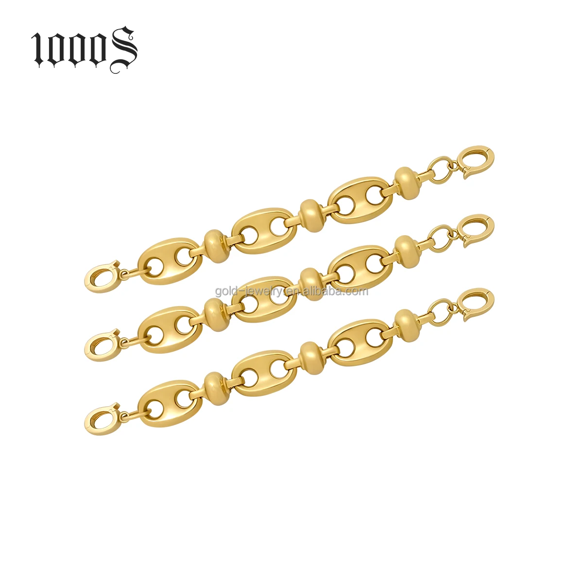 Fine Jewelry Pearl Necklace Gemstone Bead Necklace DIY Accessory Pure 14k Real Yellow Gold Extension Chain Customize Wholesale