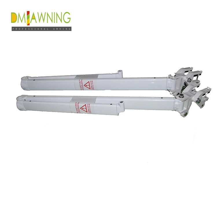 Retractable awning assembly arms automatic folding arm for cassette awning assembly arms