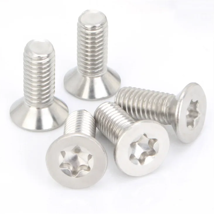 Factory Price M5 M6 M8 Cnc Machine Torx Head Bolt Torx Flat Csk Head Security Bolt Anti Theft Bolt